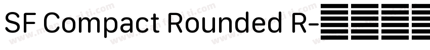 SF Compact Rounded R字体转换